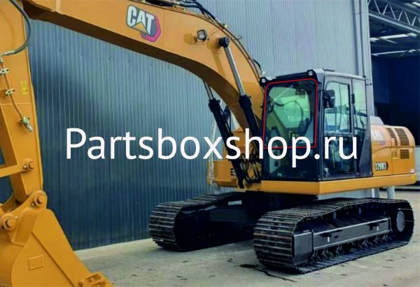 Стекло лобовое верхнее CAT C, D, DL серии KMK