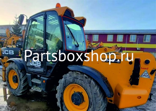 Стекло заднее JCB 540-140 (858*753) KMK